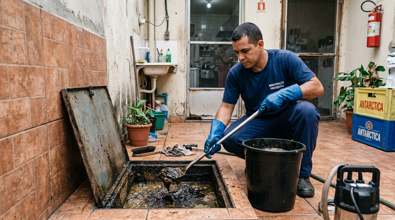 Limpeza de Caixa de Gordura perto de mim em Maringá‑PR